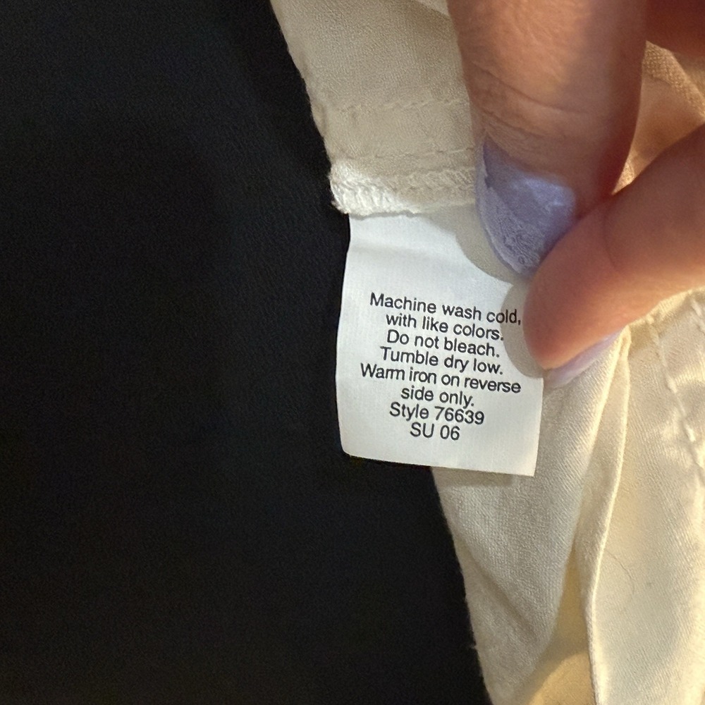J Crew Utility Jacket Size M Ivory‎ Linen Silk Long Sleeve Button Up Cargo Y2K - Picture 5 of 8
